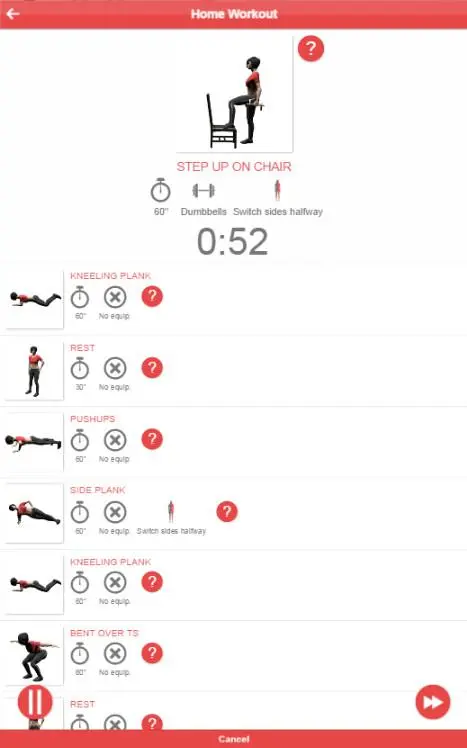 Home workout应用截图