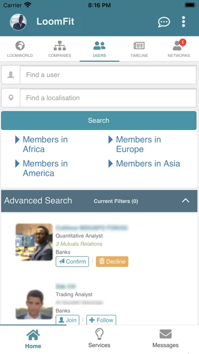 LoomFit: African Network سکرین شاٹس