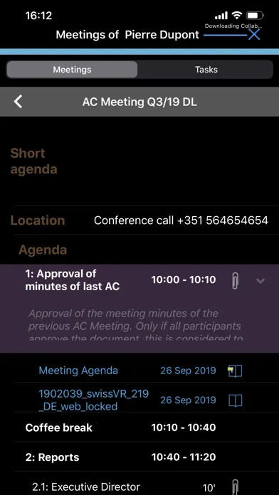 twelve mobile - Board Room Screenshots