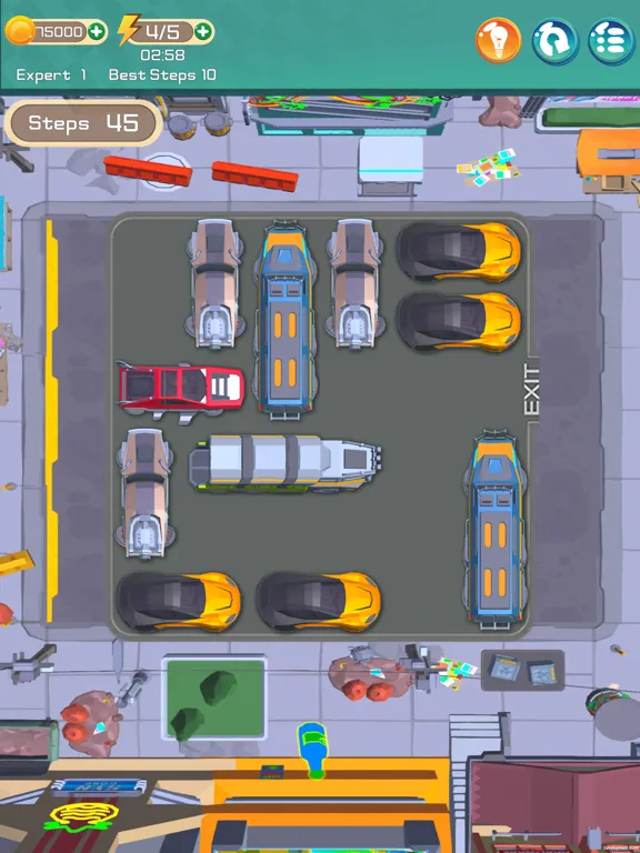 ภาพหน้าจอของ Parking out - Drive car game iPad 