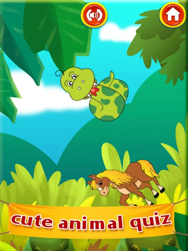 Preschool Cute Animal Learning Quiz Game for Babies and Toddlers iPad  Screenshots
