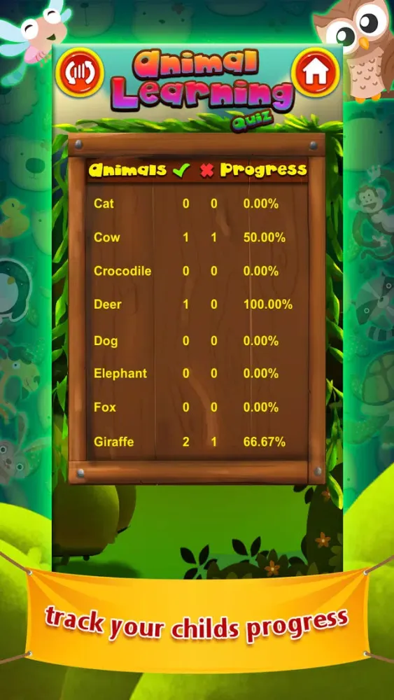 Preschool Cute Animal Learning Quiz Game for Babies and Toddlers Screenshots