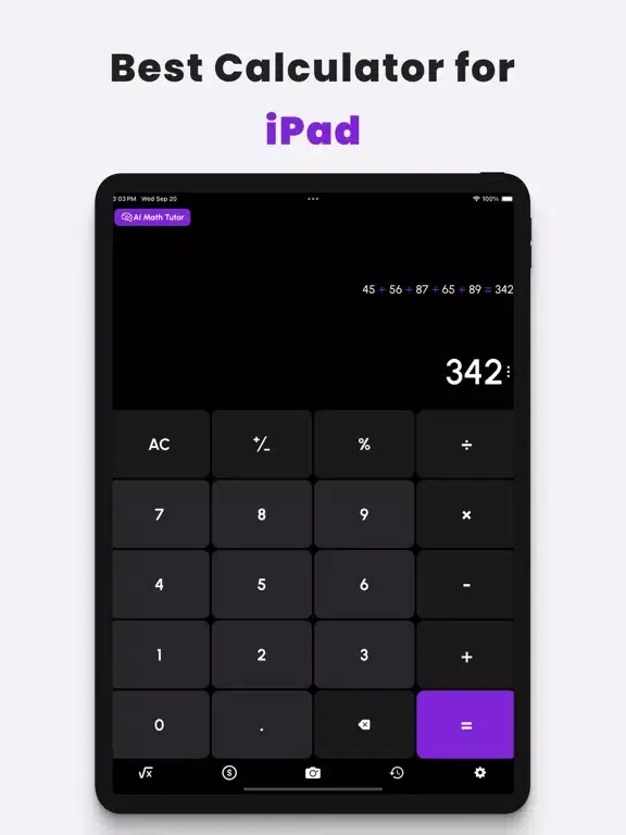 Calculator - AI Math Solver iPad  Ekran Görüntüleri