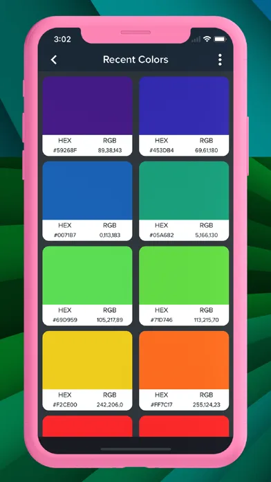 Tangkapan skrin Live Color Picker Color Finder