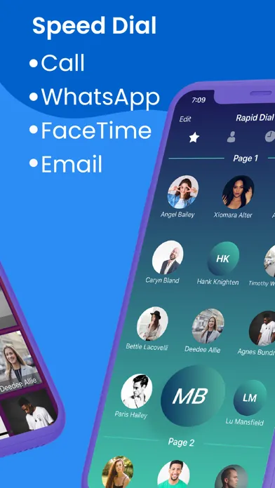 Speed Dial with Contact Widget Screenshots