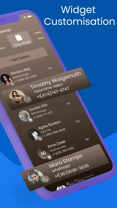 Speed Dial with Contact Widget Screenshots