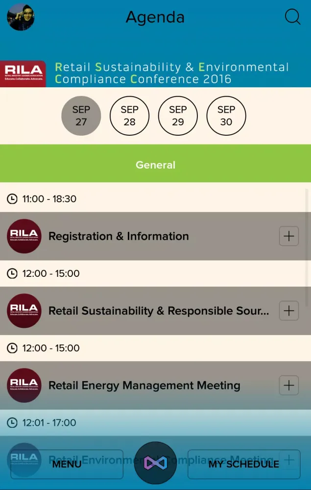 RILA Events Screenshots