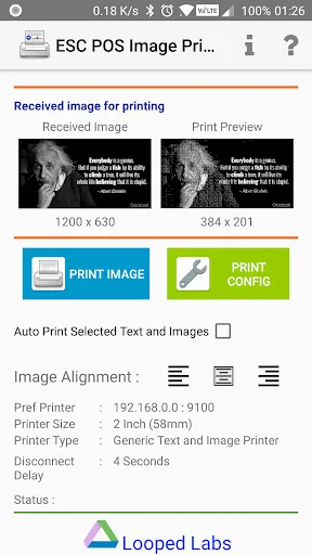 Screenshot di ESC POS Wifi Print Service