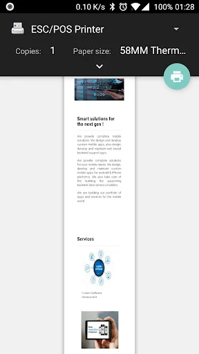 Screenshot di ESC POS Wifi Print Service