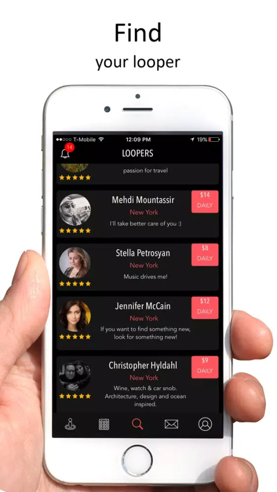 Capturas de tela do Looper, Your Private Concierge
