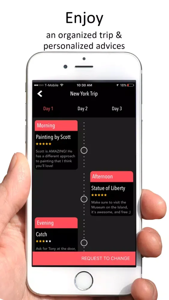 Capturas de tela do Looper, Your Private Concierge