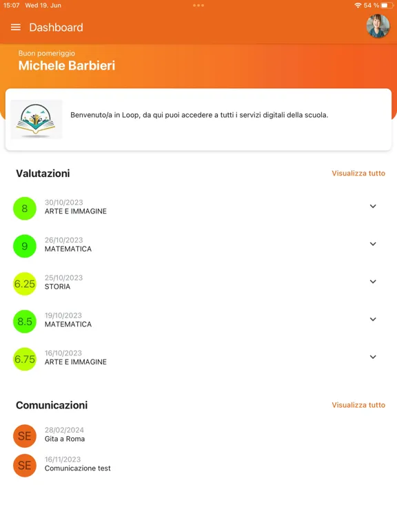 Loop Scuola iPad  Screenshots