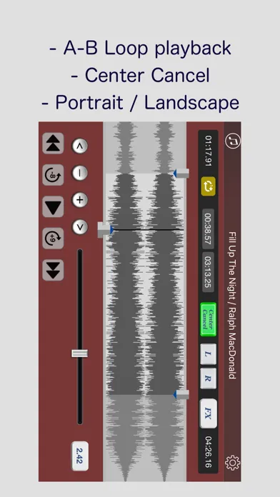 Captures d'écran de Pitch Shift / EQ / AUv3 Player