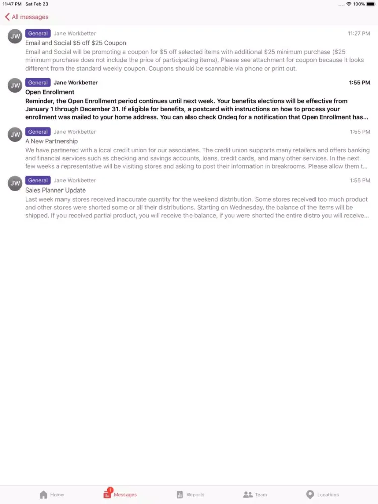 Captures d'écran de Ondeq - We Help Work Teams Win iPad 