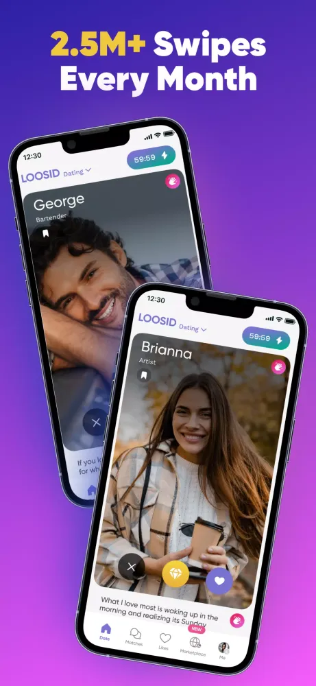 تصاویر Loosid: Sober Dating & Meetups