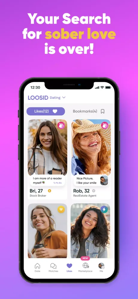 تصاویر Loosid: Sober Dating & Meetups