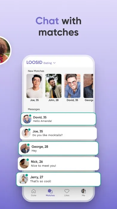 Screenshot di Loosid Sober Dating App