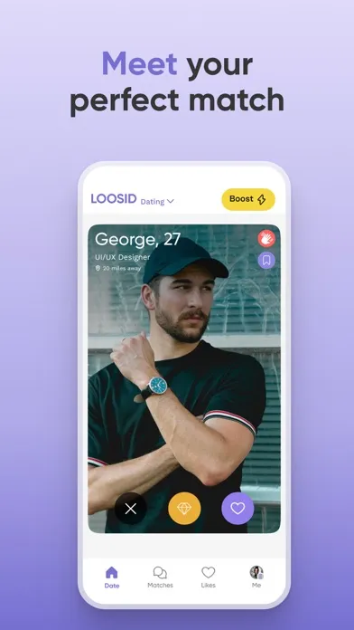 Screenshot di Loosid Sober Dating App