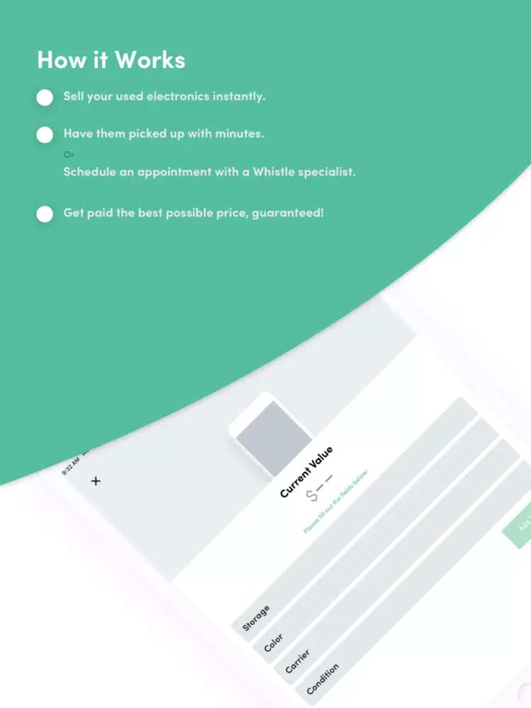 Скриншоты Whistle: Sell Your Electronics iPad 