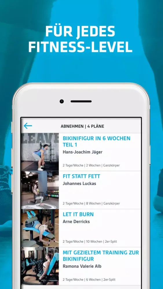 Скриншоты LOOX Fitness Planer