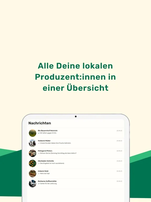 Loql - B2B lokale Lebensmittel iPad Screenshots