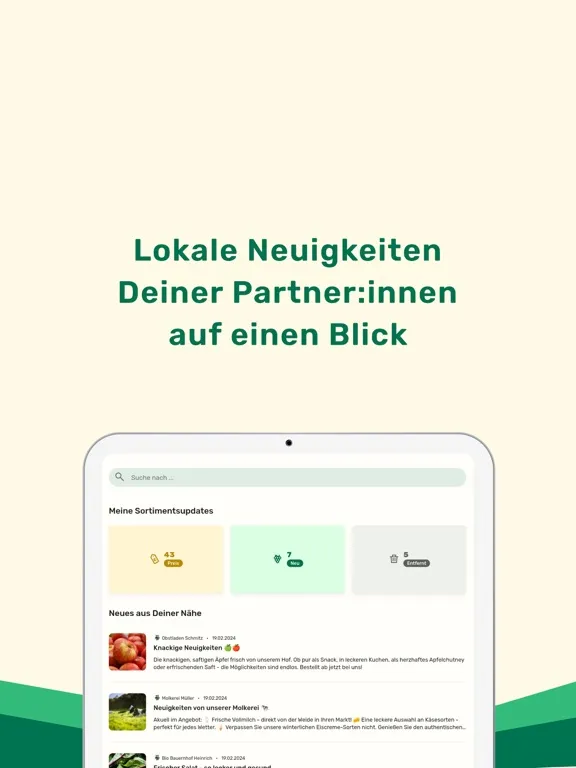 Loql - B2B lokale Lebensmittel iPad Screenshots
