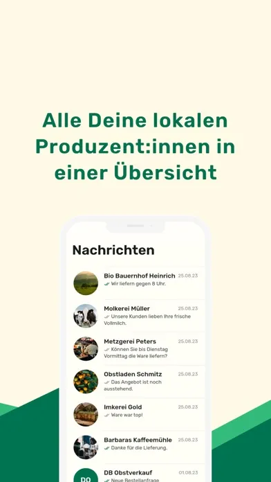 Loql - B2B lokale Lebensmittel Screenshots