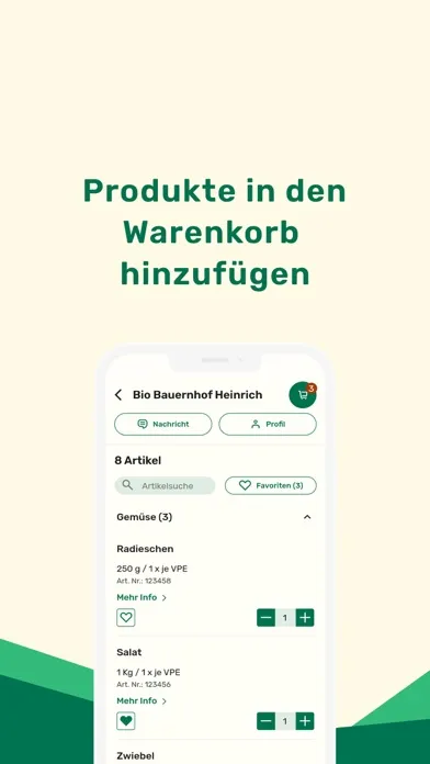 Loql - B2B lokale Lebensmittel Screenshots