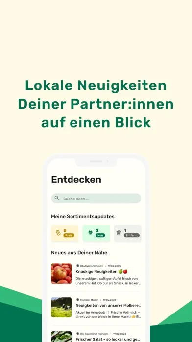 Loql - B2B lokale Lebensmittel Screenshots