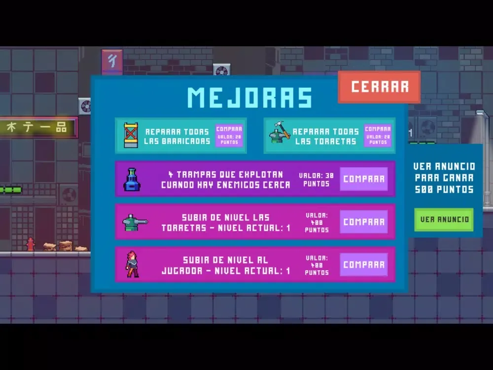 Tangkapan layar Defensor Futurista iPad 