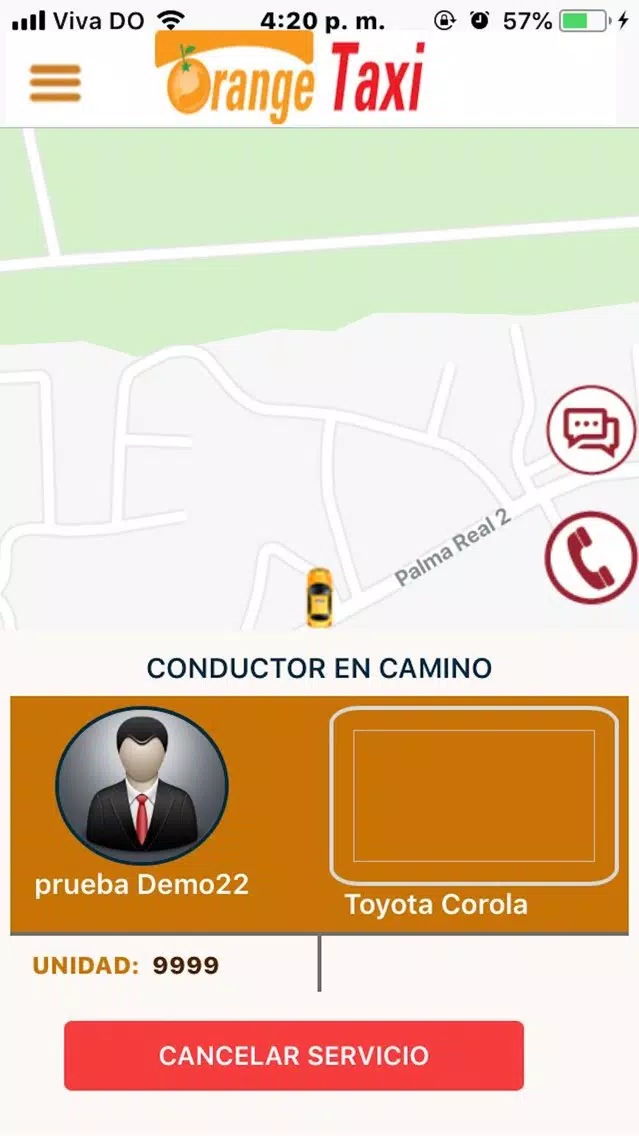 Tangkapan skrin Orange Taxi