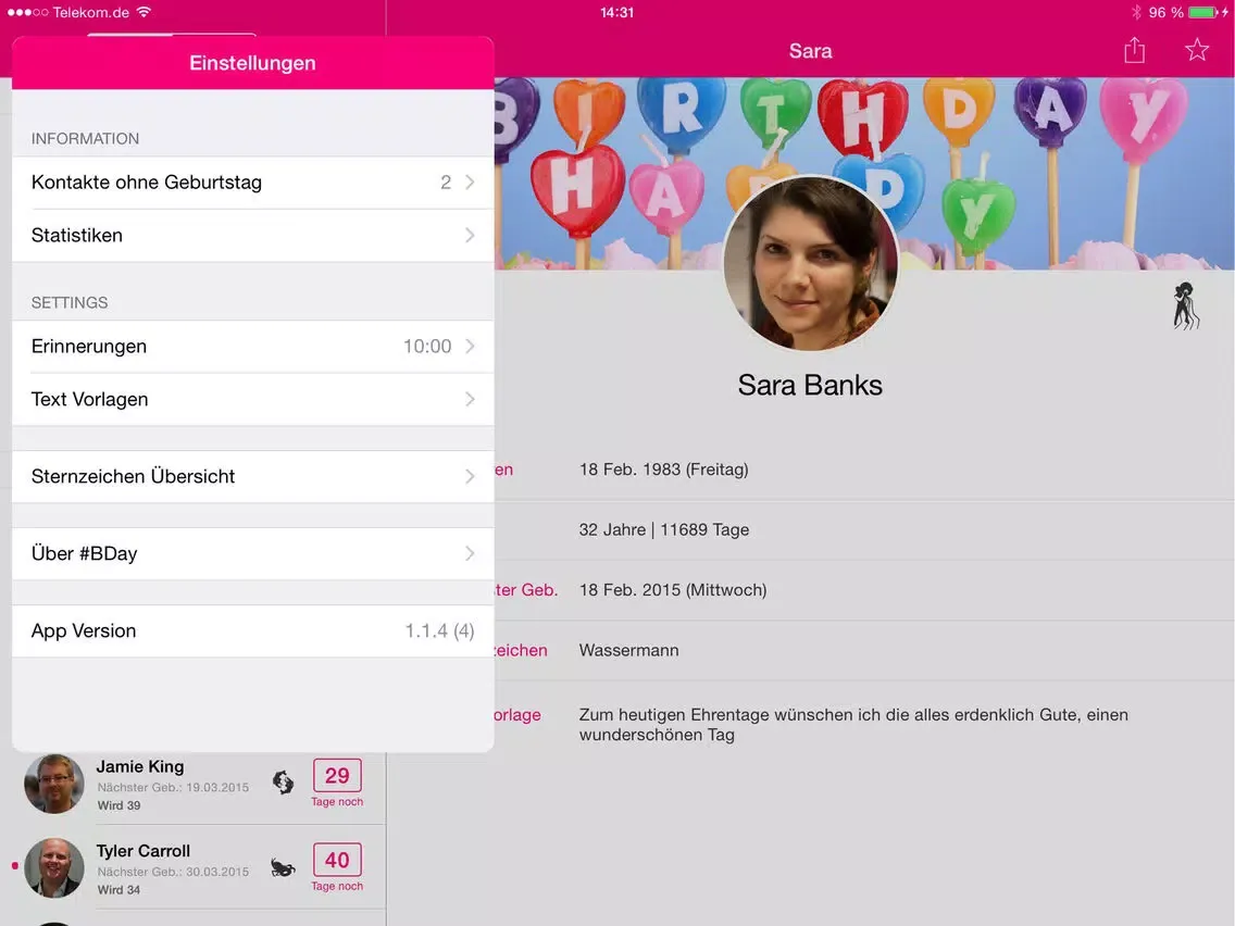 Capturas de tela do #BDay - The Birthday App iPad 