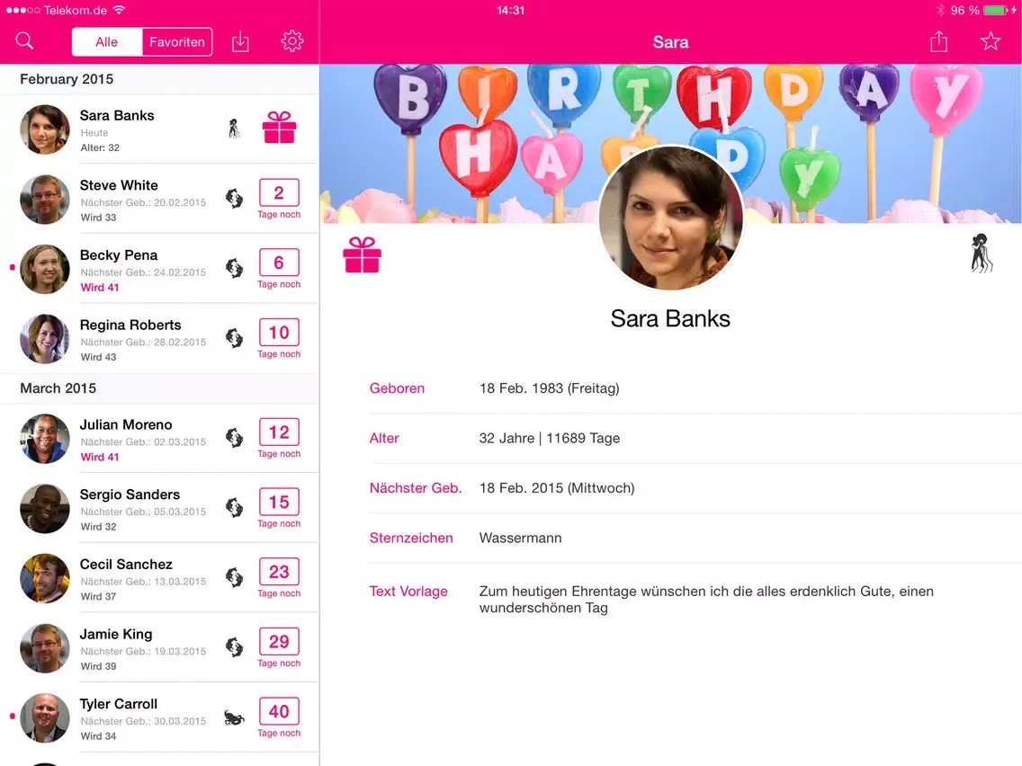 Capturas de tela do #BDay - The Birthday App iPad 