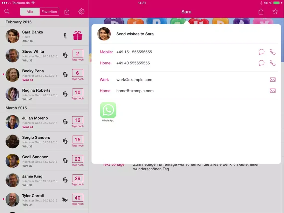 Capturas de tela do #BDay - The Birthday App iPad 