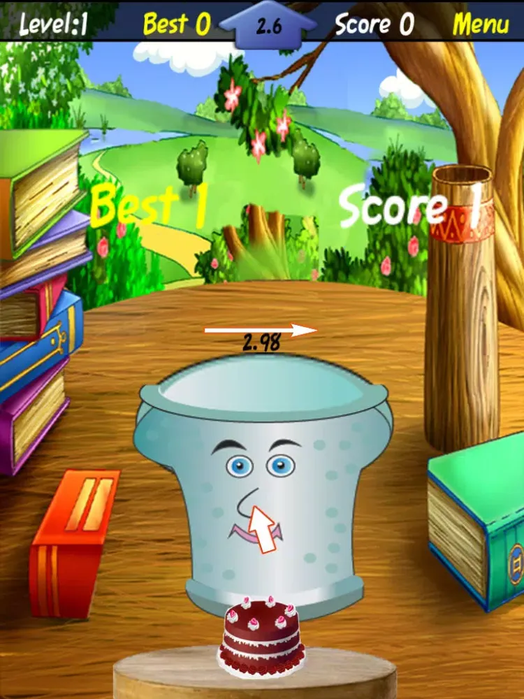 Litter Champ - Toss Paper And Cupcakes In The Garbage Can iPad  Screenshots