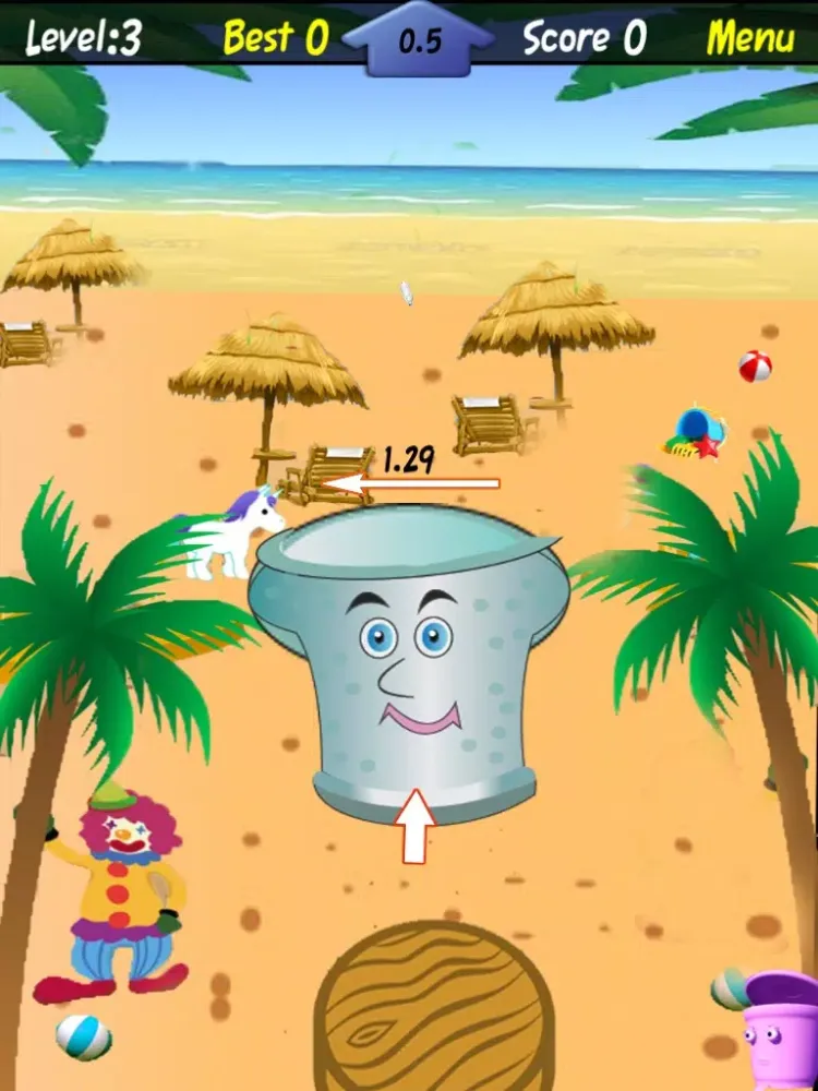 Litter Champ - Toss Paper And Cupcakes In The Garbage Can iPad  Screenshots