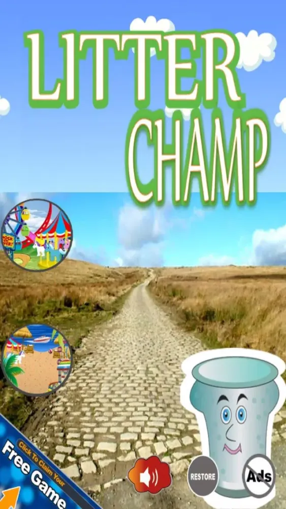 Litter Champ - Toss Paper And Cupcakes In The Garbage Can Screenshots