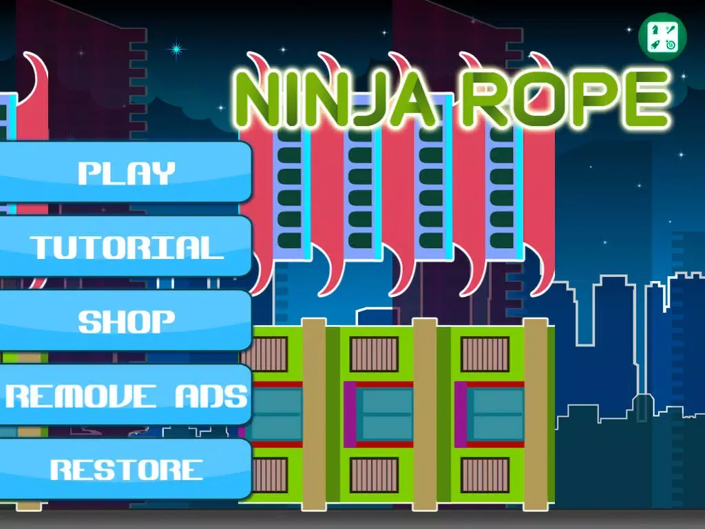Capturas de tela do > Ninja Rope - Let The Clumsy Warrior Fly iPad 