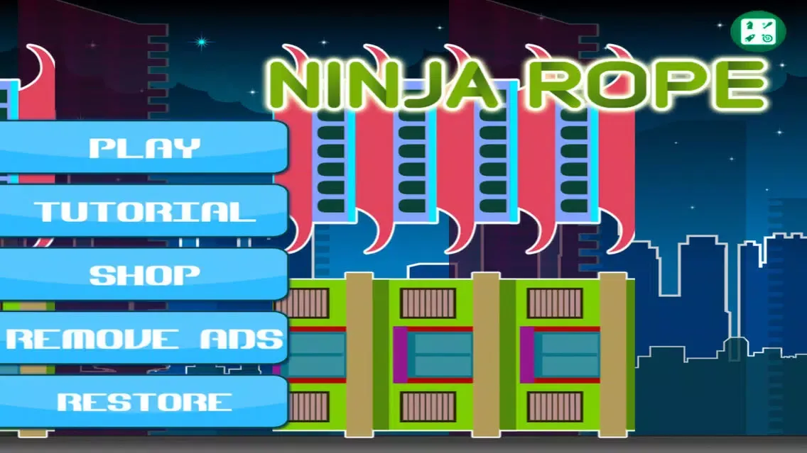 Capturas de tela do > Ninja Rope - Let The Clumsy Warrior Fly