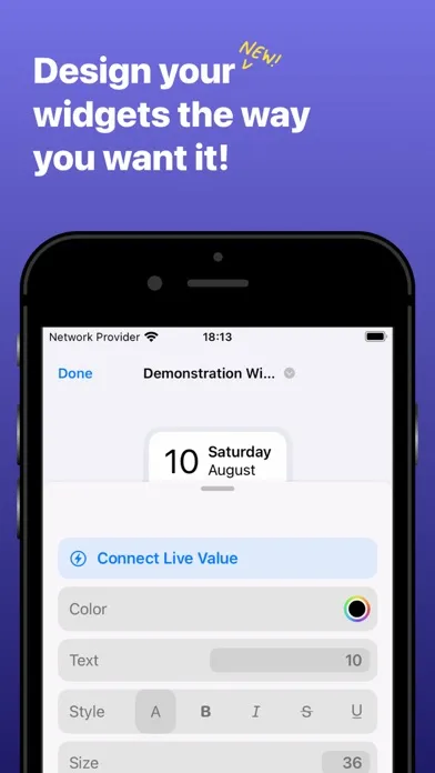 تصاویر SuperWidget - Shortcuts & APIs