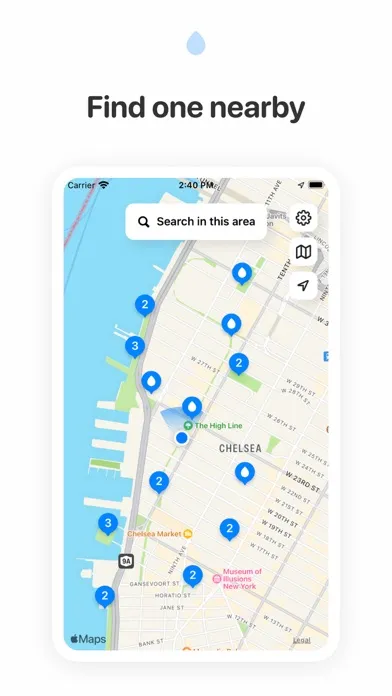 Tangkapan skrin Fountain Finder