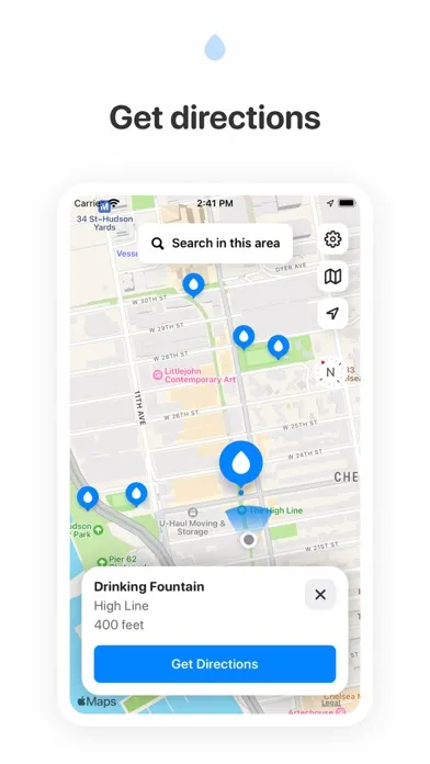 Tangkapan skrin Fountain Finder