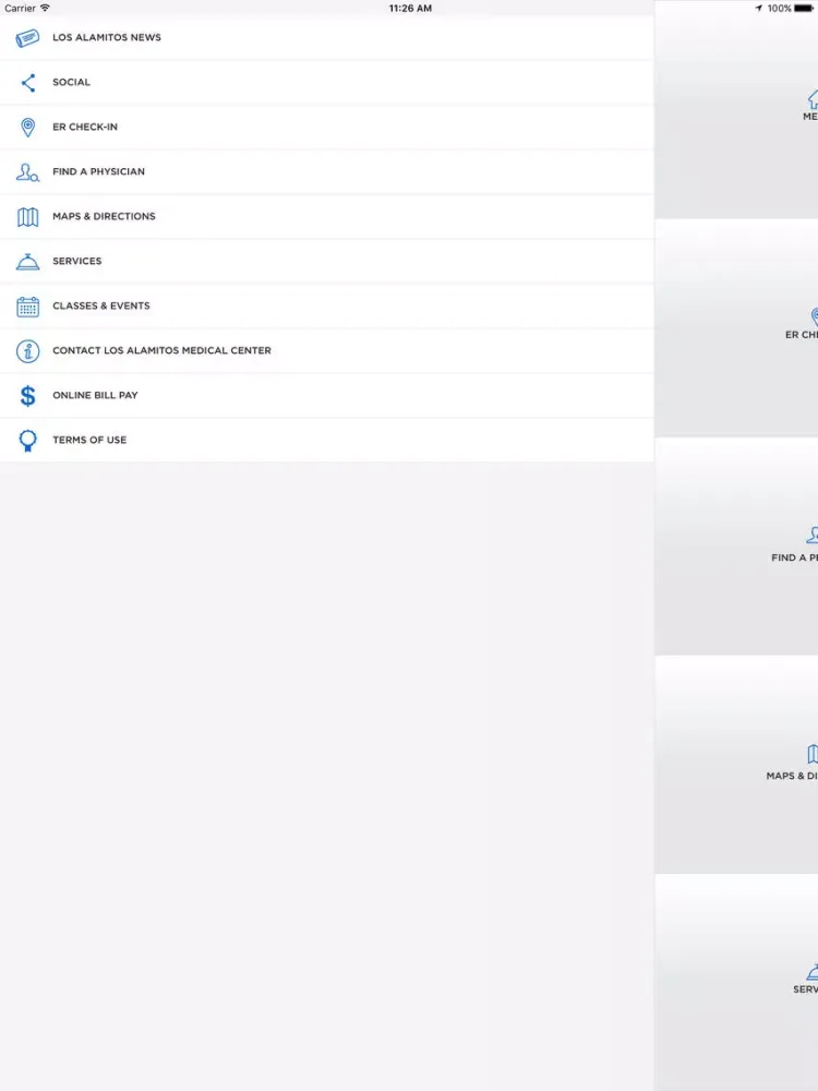 ภาพหน้าจอของ Los Alamitos Medical Center iPad 