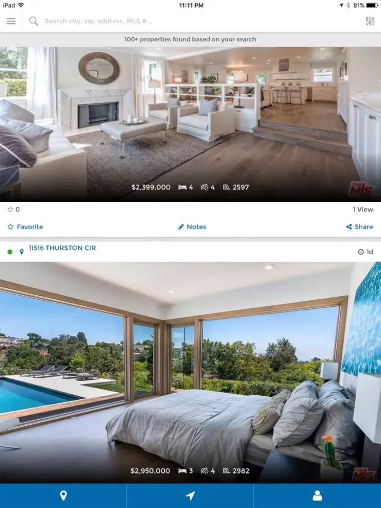 Screenshot di Los Angeles Homes iPad 