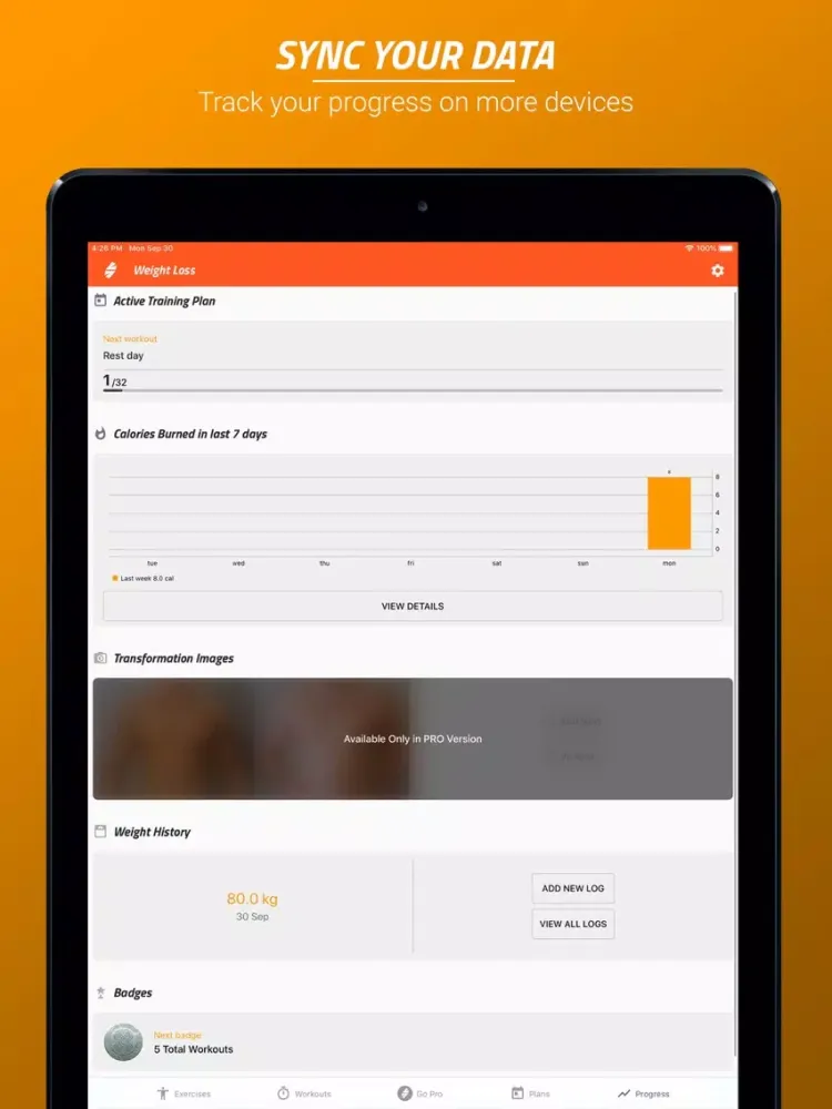 Home Weight Loss Workouts iPad  سکرین شاٹس