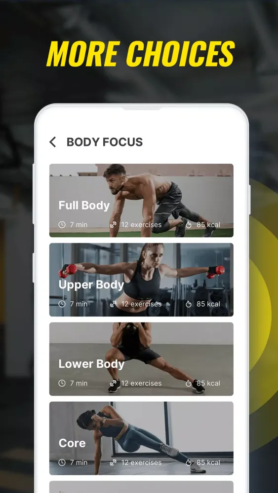 Capturas de tela do 7 Minute Workout