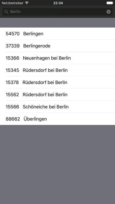 PLZ Finder Deutschland स्क्रीनशॉट