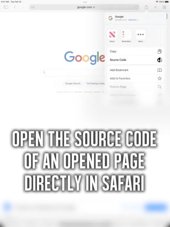 Zrzuty ekranu Source Code Reader iPad 