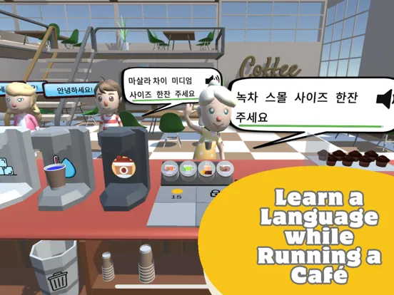 Tangkapan layar Lost Abroad Language Café iPad 