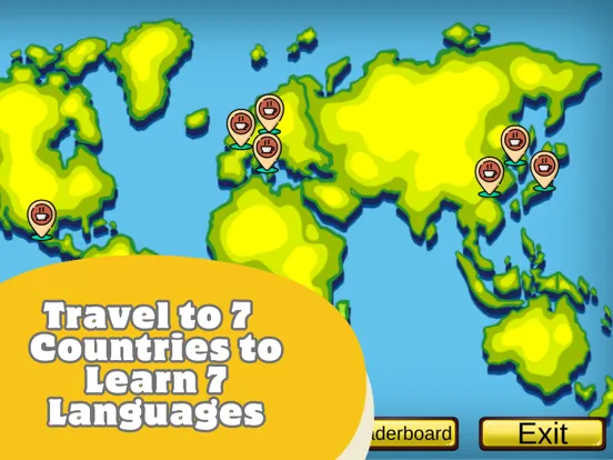 Tangkapan layar Lost Abroad Language Café iPad 